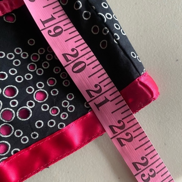 bently a. Y2K Perforated Black/ White Circle Overlay Mini Skirt I Size: 14 - Picture 13 of 13